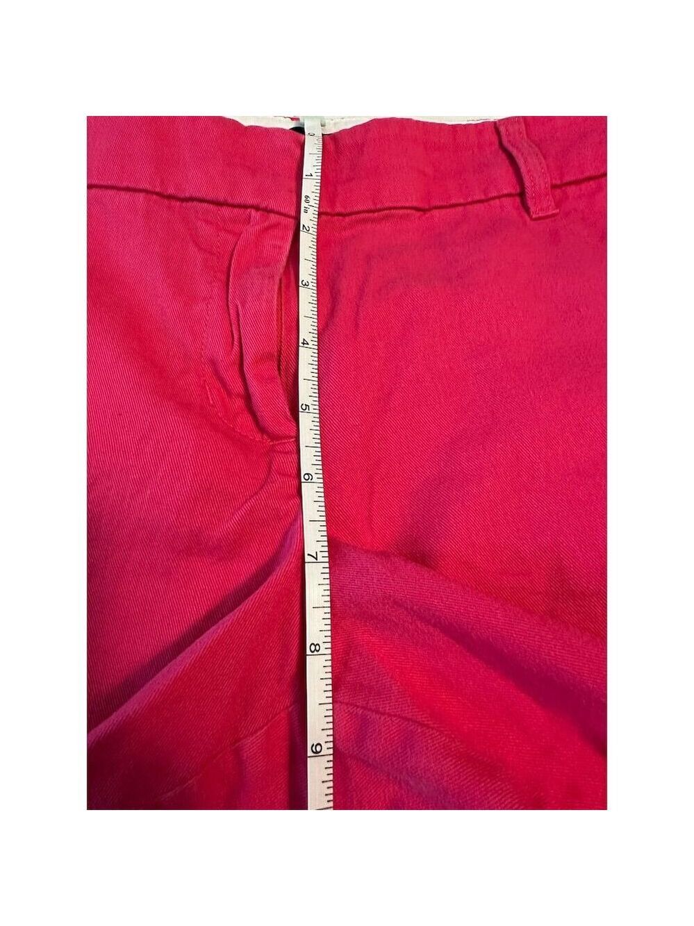 J. Crew Women's Pink Chino Shorts Size 6 Mid Rise Classic Fit - Picture 6 of 7